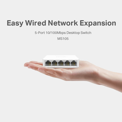 Switch Mercusys MS105 5 Ports RJ45 (10/100 Mbps)