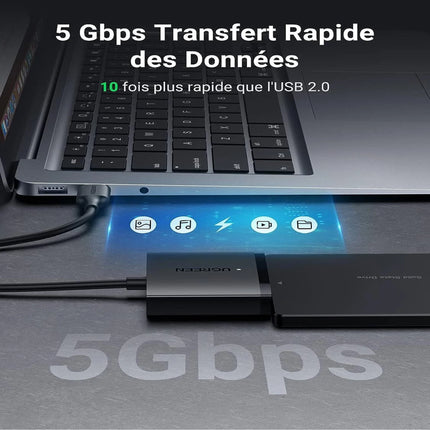 Adaptateur USB 3.0 vers SATA 2,5/3,5 Ugreen (60561)