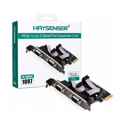 ADAPTATEUR DE CARTE PCI EXPRESS HAYSENSER CH382L 2 PORTS RS232 RS-232 VERS (HY-CH382L)