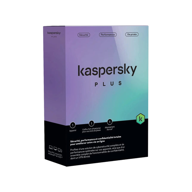 Antivirus Kaspersky Plus 1 poste 1 an (KL10428BAFS-FFPMAG)