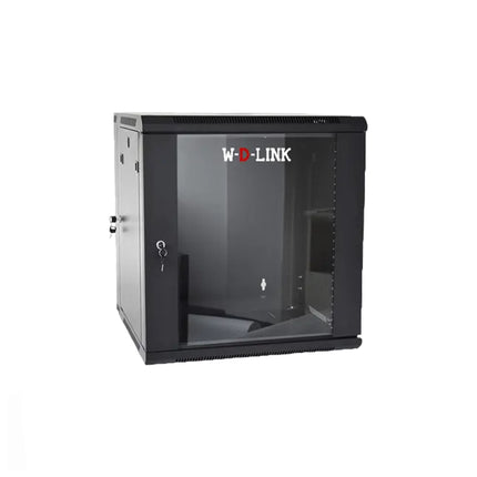 Armoires informatique WDLINK 12U, dimensions 520x350x580 mm, en métal avec porte verrouillable et ventilation.