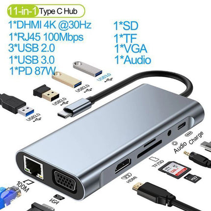 Adaptateur USB-C / 11-en-1 Hub Multifonction