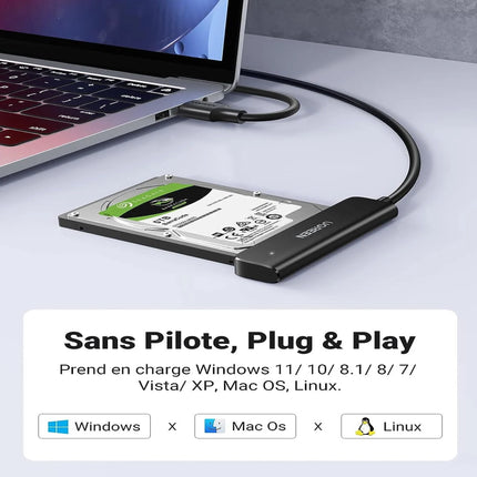 Adaptateur USB 3.0 vers SATA 2,5 Ugreen (70609)
