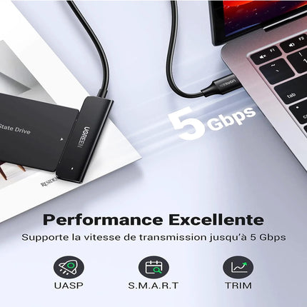 Adaptateur USB 3.0 vers SATA 2,5 Ugreen (70609)