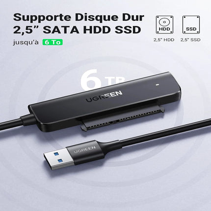 Adaptateur USB 3.0 vers SATA 2,5 Ugreen (70609)