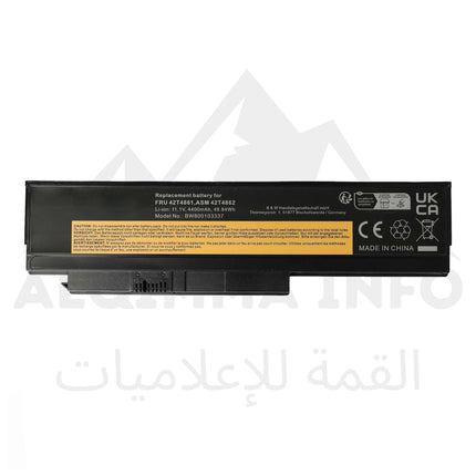 BATTERIE PC PORTABLE ADAPTABLE LENOVO X230, X230I, 42T4863, 42T4868, 42T4873, 42T4874