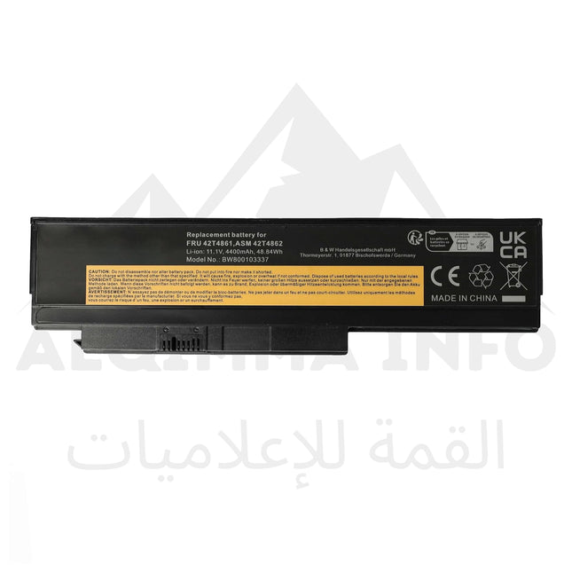 BATTERIE PC PORTABLE ADAPTABLE LENOVO X230, X230I, 42T4863, 42T4868, 42T4873, 42T4874