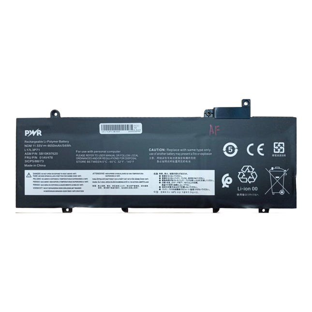 Batterie pc portable adaptable  01AV478, 01AV479, 01AV480 POUR LENOVO T480S
