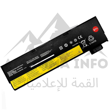 BATTERIE PC PORTABLE ADAPTABLE LENOVO T470 61+ POUR THINKPAD T470 T480 T570 T580 A475 A485 P51S P52S - EXTERNE
