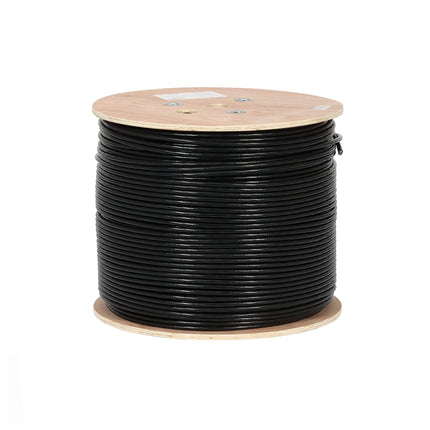 Bobine de câble réseau WDLINK CAT 6 UTP noir de 305 mètres, câble Ethernet pour connexion Internet fiable.