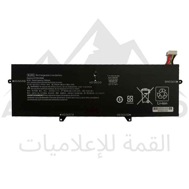 Batterie pc portable adaptable BL04XL BL04 POUR HP EliteBook X360 1040 G5 G6 Series BLO4XL BL04056XL HSTNN-UB7N HSTNN-DB8M HSTNNUB7N HSTNNDB8M L07041855 L07041-855 L07353-2C1 L07353-241 L07353-541 7.7V (56.2Wh/7300mAh)