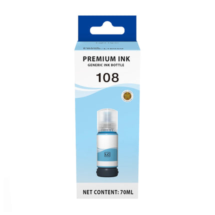 Bouteille d'encre Adaptable Epson 108 LIGHT CYAN 70ml