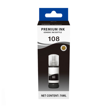 Bouteille d'encre Adaptable Epson 108 NOIR 70ML