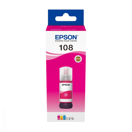 Bouteille d'encre Epson 108 Magenta (C13T09C34A) 70ml