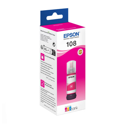 Bouteille d'encre Epson 108 Magenta (C13T09C34A) 70ml