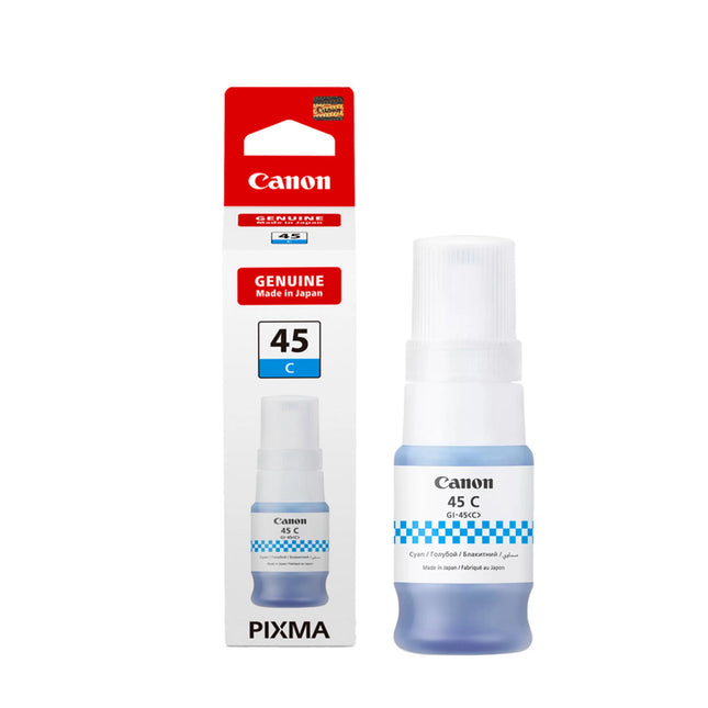 Bouteille d'encre Originale Canon GI-45 Cyan (6285C001AA)