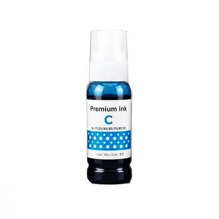 Bouteille d'encre adaptable Canon 41 Cyan pour imprimante, contenant de l'encre cyan de haute qualité.