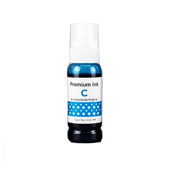 Bouteille d'encre adaptable Canon 41 Cyan pour imprimante, contenant de l'encre cyan de haute qualité.