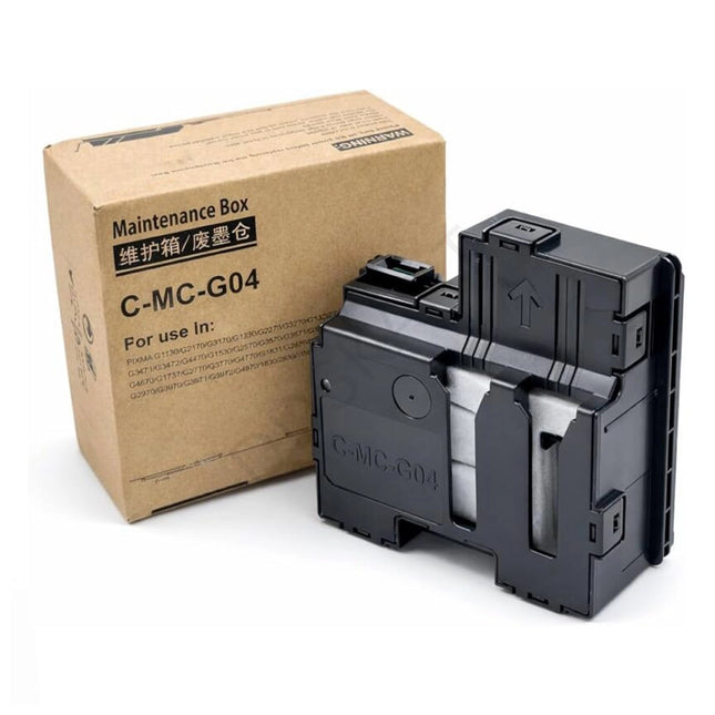 Kit de maintenance adaptable Canon MC-G04 dans une boîte, pour l'entretien des imprimantes Canon.