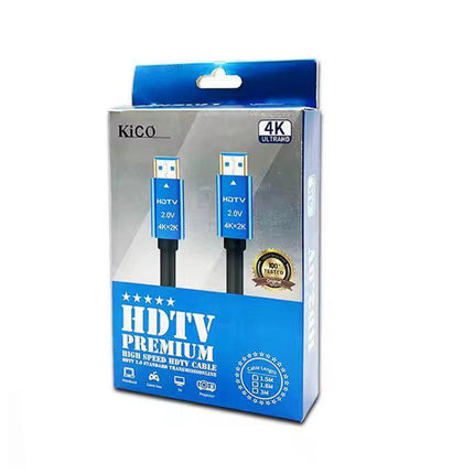 Câble HDMI Kico 2.0V de 25 mètres, fibre optique, supporte la 4K, pour une transmission haute définition fiable