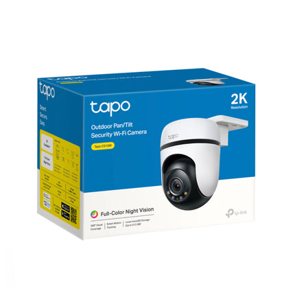 Caméra WiFi Tplink Tapo C510W 2K avec objectif grand angle et vision nocturne, en intérieur ou extérieur.