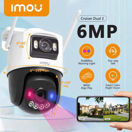 Caméra Wi-Fi IMOU Cruiser Dual 2 6MP – Extérieure (IPC-S7XEP-6M0WED)