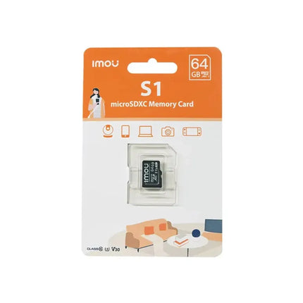CARTE MÉMOIRE IMOU MICRO SD 64GO CLASSE 10 (ST2-64-S1)