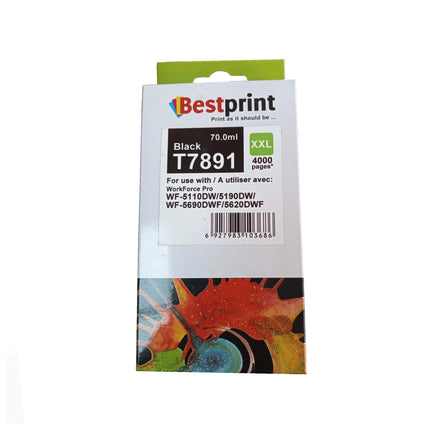CARTOUCHE EPSON T7891 XXL 4000 PAGES BLACK ADAPTABLE BESTPRINT