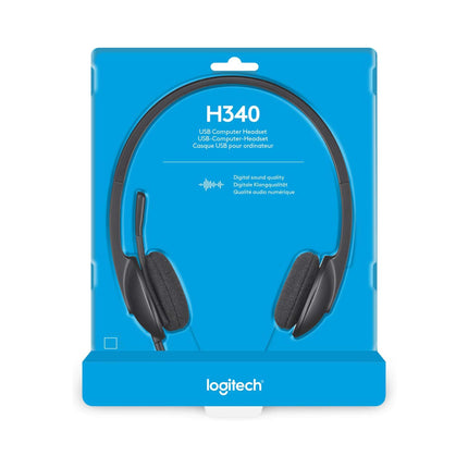 Casque Logitech H340 stéréo microphone anti-parasite  USB-A (981-000475)
