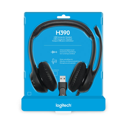 Casque Logitech H390 stéréo microphone anti-parasite  USB-A (981-000406)