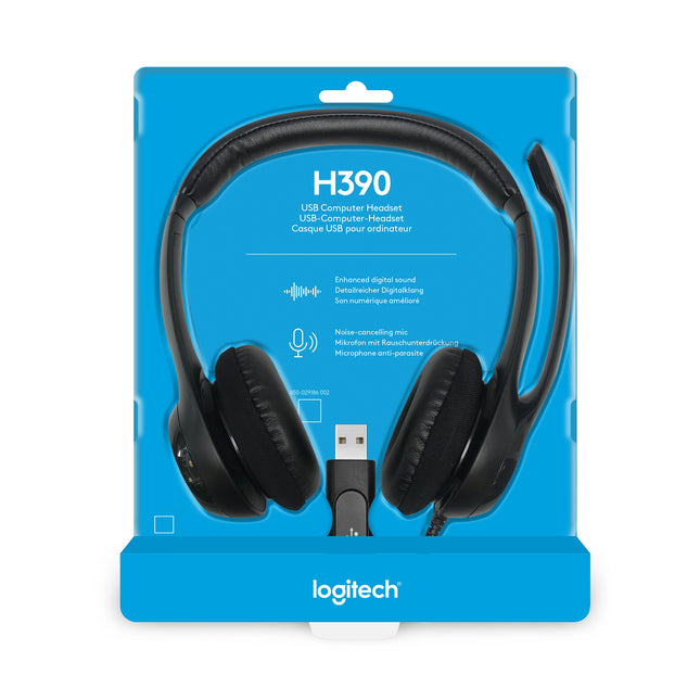 Casque Logitech H390 stéréo microphone anti-parasite  USB-A (981-000406)