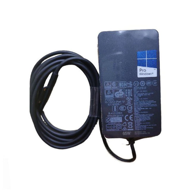 Chargeur PC portable Microsoft Surface original, câble blanc avec connecteur électrique pour modèle Pro 15V4A Pro4.