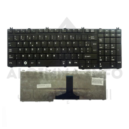 Clavier pour PC portable Toshiba L500, L500D, L505, L505D avec touches noires et disposition en français.