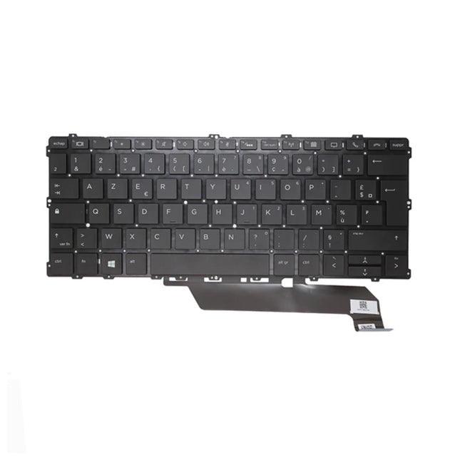 Clavier PC portable HP EliteBook X360 1030 G2 G3 G4, clavier pour ordinateur portable HP, touches et disposition visibles.