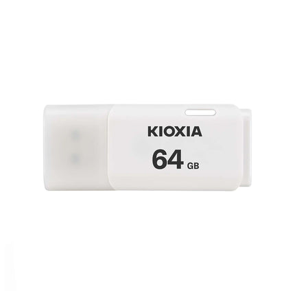 Clé USB KIOXIA 64GB USB 2.0, compacte avec connecteur argenté et logo KIOXIA visible sur la clé.
