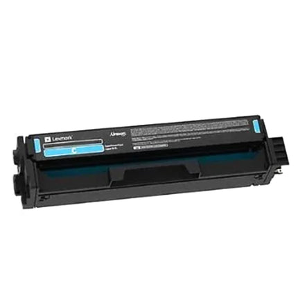 Cartouche de toner Cyan original Lexmark CS331/CX331 1500 pages, image du toner dans son emballage.