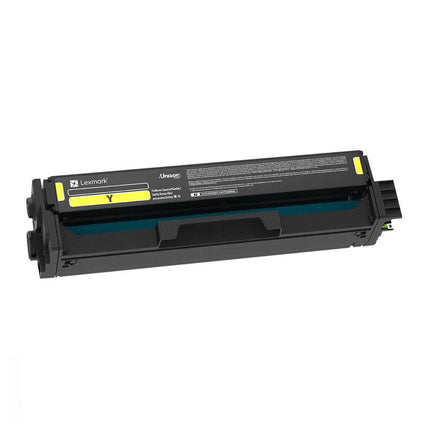 Cartouche de toner original Lexmark CS331/CX331 jaune 1500 pages, modèle 20N50Y0, pour imprimantes laser couleur.