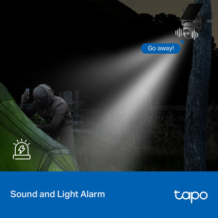 Caméra 4G Tplink Tapo C615G panoramique 2K inclinable avec panneau solaire, surveillance extérieure sécurisée
