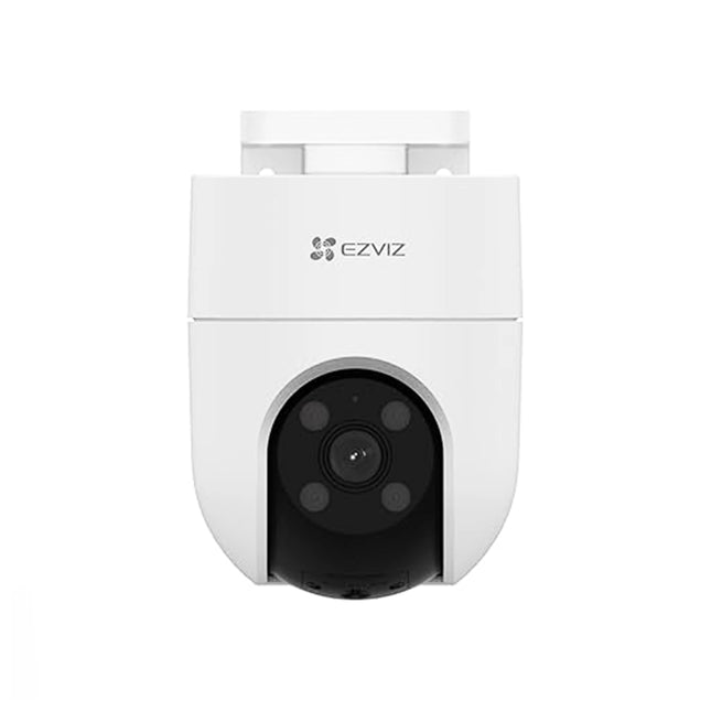Caméra extérieure EZVIZ 5MP PT Color avec objectif grand angle, résistante aux intempéries, vue de la caméra en fonctionnement.