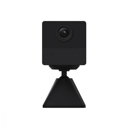 Caméra intérieure sans fil EZVIZ noir 2MP avec batterie, vue de face montrant le design compact et moderne