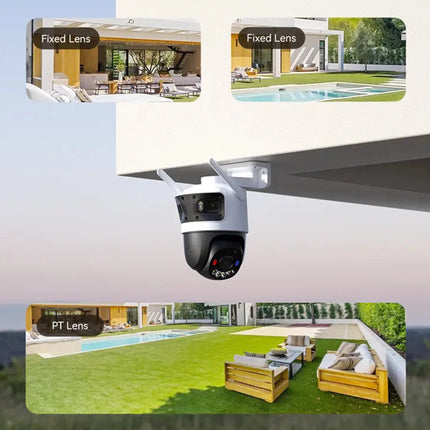 Caméra Wi-Fi IMOU CRUISER TRIPLE LENS 11MP - Extérieur (IPC-S7UP-11MOWED)