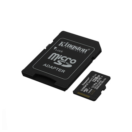 Carte mémoire Kingston Canvas Select Plus 128 Go MicroSDXC UHS-I Classe 10, capacité de 128 Go, vitesse 150MB/s, pour appareils photo et smartphones
