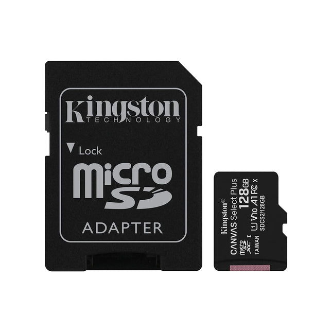 Carte mémoire Kingston Canvas Select Plus 128 Go MicroSDXC UHS-I Classe 10 (SDCS2/128GB)