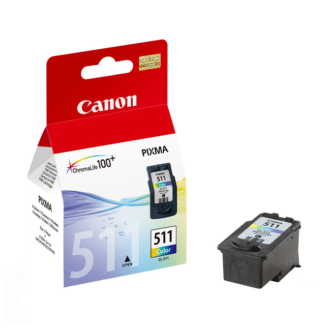 Cartouche d'encre Canon CL-511 Couleurs (2972B007AB)