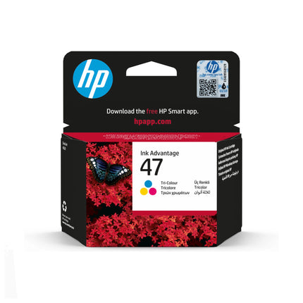 Cartouche d'encre HP 47 trois couleurs (6ZD61AE)