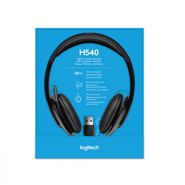 Casque Logitech H540 Bluetooth Noir USB (981-000480)