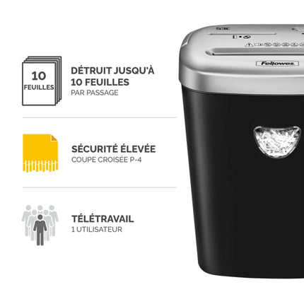 DESTRUCTEUR FELLOWES POWERSHRED 53C COUPE CROISEE
