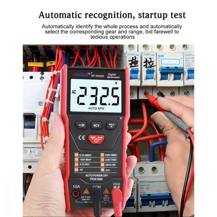Testeur de tension électrique NOYAFA NF-5320D, multimètre numérique pour la détection de tension sur câbles électriques.