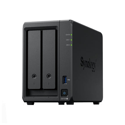 DIKSTATION SYNOLOGY DS725+ 2 BAY RYZEN R1600 2 CORES 2.6GHZ 4GB 1*1GBE 1*2.5GBE 36M