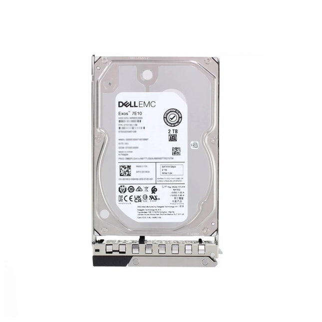 Disque dur interne Dell 2TB SATA 3,5" avec 7200 tours par minute, stockage pour ordinateur.
